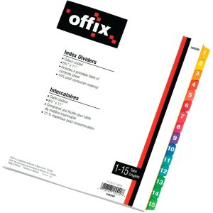 Alternative view of Novexco Index Divider