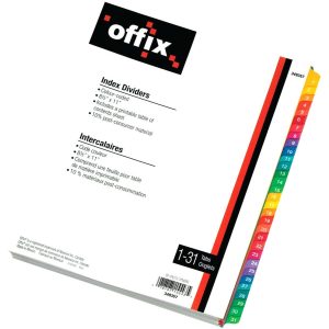 Alternative view of Novexco Index Divider