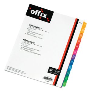 Alternative view of Novexco Index Divider
