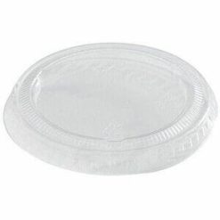 Alternative view of Eco Guardian 2 oz Clear PLA Portion Cup Lid