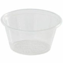 Alternative view of Eco Guardian 2 oz Clear PLA Portion Cup Lid
