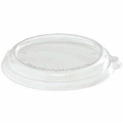 Alternative view of Eco Guardian 32 oz Clear, Low Dome, PET Lid for Round Fibre Container
