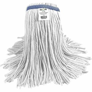 Globe Syn-Pro Synthetic Narrow Band Wet White Cut End Mop - 16 Oz / White