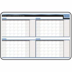 Alternative view of Day-Timer Standard Black Vinyl Frame Board, 120 Day, 24" x 36"