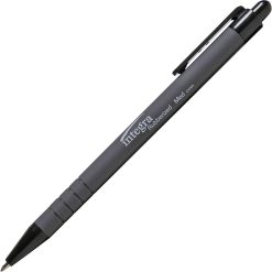 Alternative view of Integra Rubber Barrel Retractable Ballpoint Pens