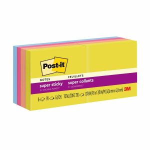 Alternative view of Post-it? Super Sticky Notes, 1 7/8 in x 1 7/8 in, Summer Joy Collection