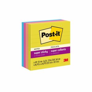 Alternative view of Post-it? Super Sticky Notes 675-4SSJOY, 4 in x 4 in (101 mm x 101 mm)