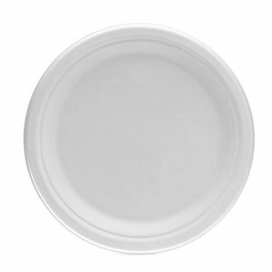 Alternative view of VICTORIA BAY Plate 9" Plant Fibre White Round - 125 / Pack