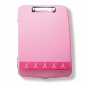 Alternative view of Officemate Pink Ribbon Slim Clipboard Storage Box