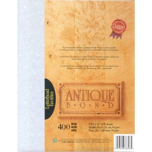 Alternative view of St. James? Antique Bond, 24 lb Letter-Size Paper, Blue, Pack of 400, 78226 - Quantity 400 Pack