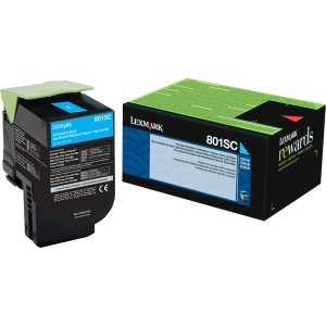 Alternative view of Lexmark Unison 801SC Original Standard Yield Laser Toner Cartridge - Cyan - 1 Each