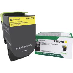 Alternative view of Lexmark Unison Original Laser Toner Cartridge - Yellow - 1 Each