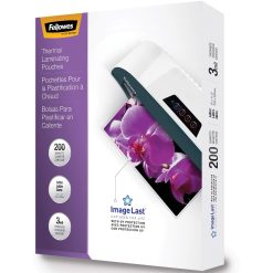 Alternative view of Fellowes ImageLast Jam-Free Thermal Laminating Pouches - 200 / Pack