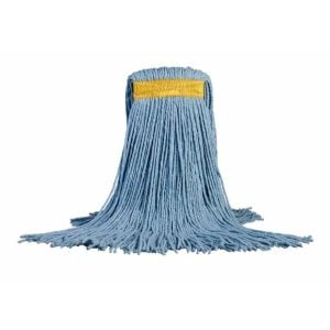 Alternative view of M2 Professional 24 oz Dura-Pro Cut-End Mop - Narrow Band - Blue