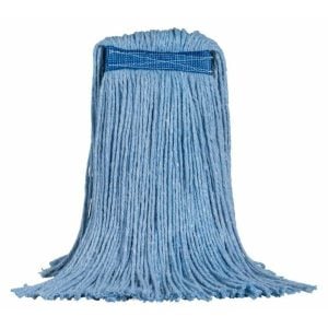 Alternative view of M2 Professional 20 oz Dura-Pro Cut-End Mop - Narrow Band - Blue