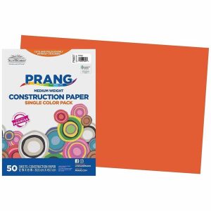 Alternative view of Prang Construction Paper, Orange, 12" x 18" , 50 Sheets - 50 / Each
