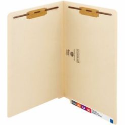 Smead Straight Tab Cut Legal Recycled Fastener Folder - 50 / Box
