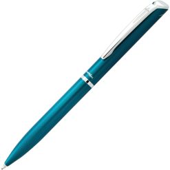 Alternative view of EnerGel Retractable Liquid Gel Pen, (0.7mm) Sky Blue Metal Body, Black Ink, Gift Case