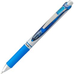 EnerGel Retractable Gel Roller, (0.7mm) Metal Tip, Blue Ink