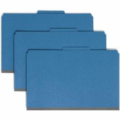 Smead SafeSHIELD 2/5 Tab Cut Legal Recycled Classification Folder-10 / Box