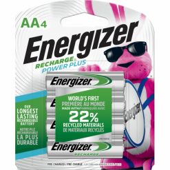 Alternative view of Energizer Recharge Power Plus Rechargeable AA Batteries-4 / Pack