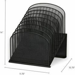 Safco Onyx Wire Mesh Desktop Organizer