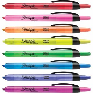 Alternative view of Sharpie Smear Guard Retractable Highlighters - 8 / Set
