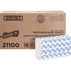 Alternative view of Genuine Joe Multifold Towels - 16 / Carton