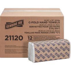 Genuine Joe C-Fold Paper Towels - 200/Pack - 12 / Carton