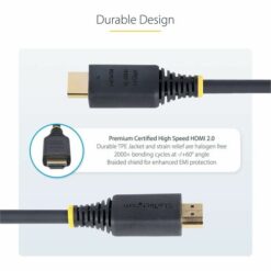 Alternative view of StarTech.com 10ft (3) High Speed HDMI Cable with Gripping Connectors